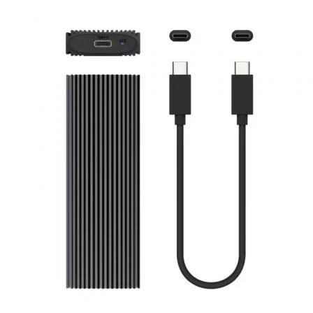 AISENS Caja Externa M.2 NVMe ASM2-023GR Gris USB 3.2 Gen2